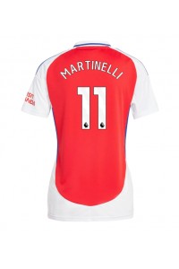 Arsenal Gabriel Martinelli #11 Fotballdrakt Hjemme Klær Dame 2024-25 Korte ermer